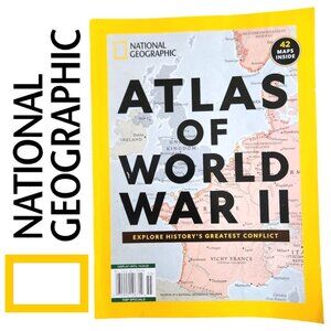 National Geographic Atlas of World War II Magazine Maps Special Reissue World Wa
